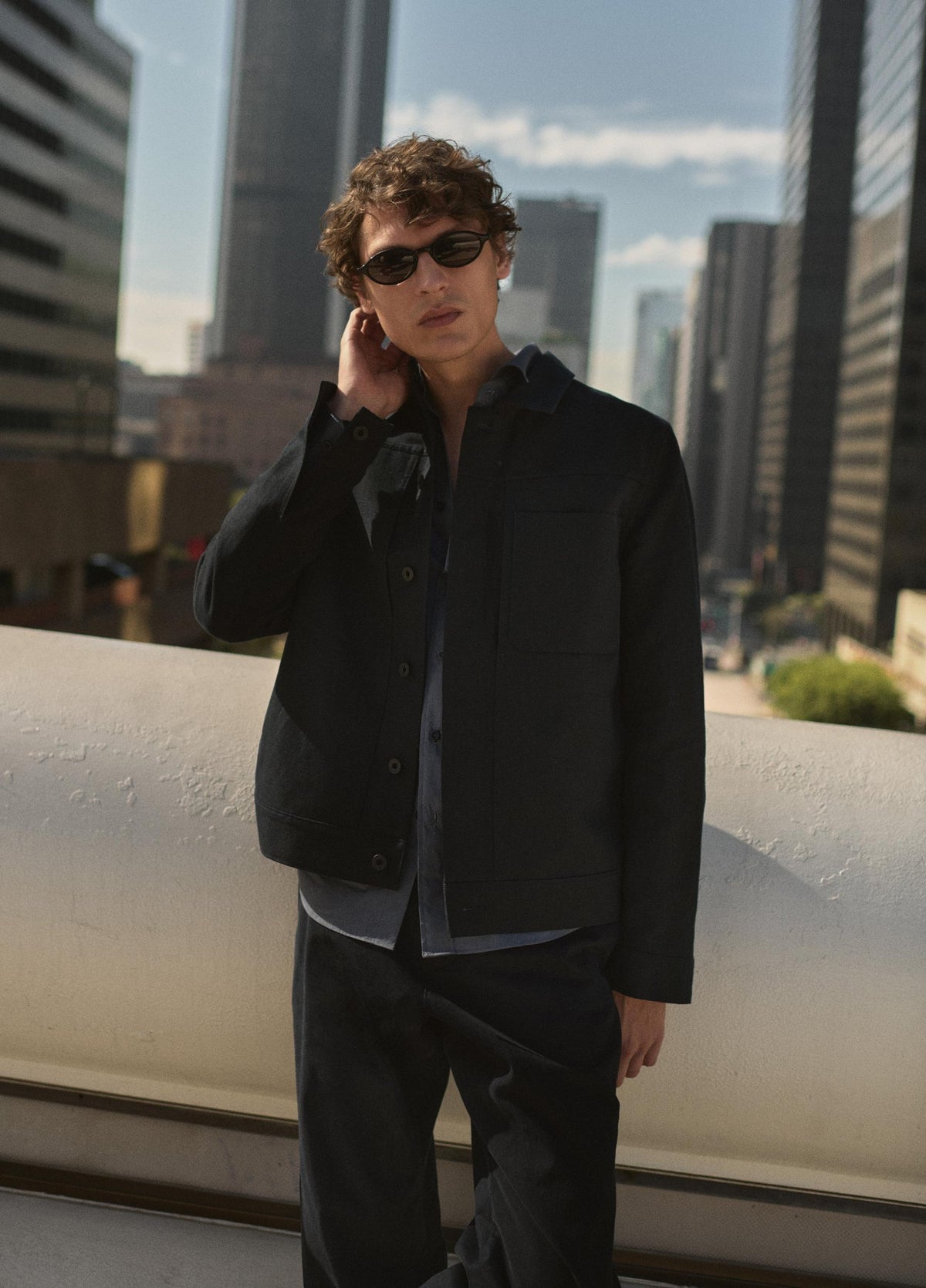 Cotton-Linen Trucker Jacket - US 1750