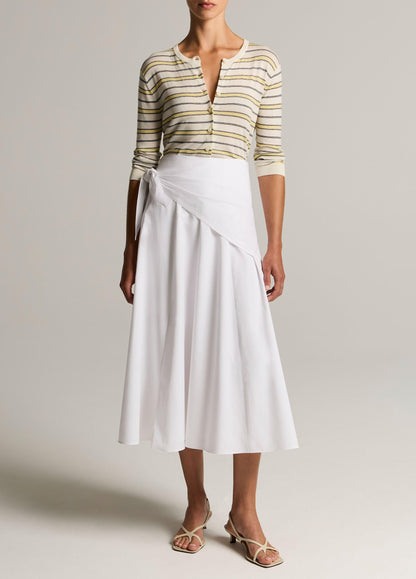 Cotton Scarf-Tie Skirt - US 7189