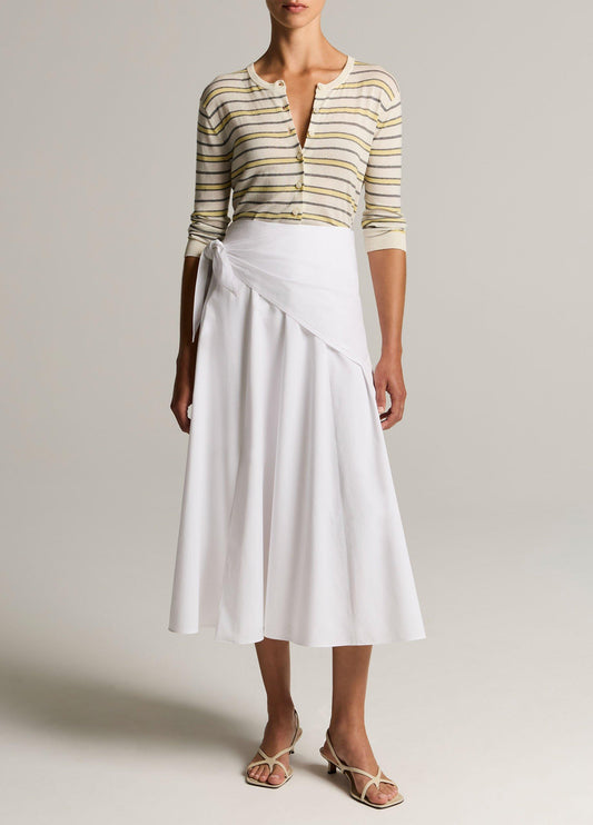 Cotton Scarf-Tie Skirt - US 7189