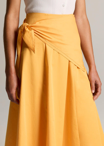 Cotton Scarf-Tie Skirt - US 0524