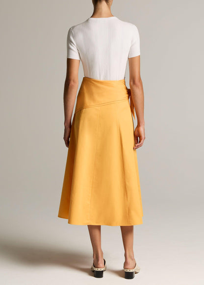 Cotton Scarf-Tie Skirt - US 0524