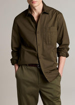 Cotton Split-Yoke Overshirt - US 8208