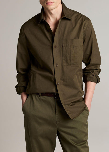 Cotton Split-Yoke Overshirt - US 8208
