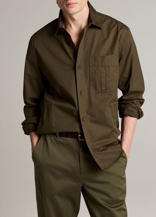 Cotton Split-Yoke Overshirt - US 8208