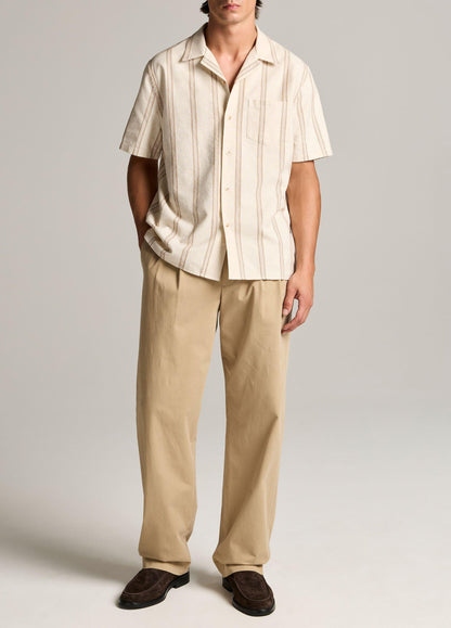 Cove Stripe Cotton-Hemp Cabana Shirt - US 3559