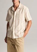 Cove Stripe Cotton-Hemp Cabana Shirt - US 3559