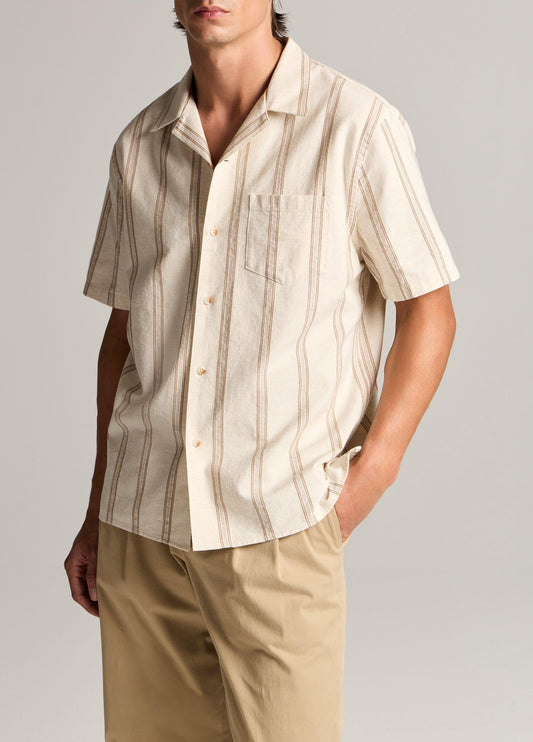 Cove Stripe Cotton-Hemp Cabana Shirt - US 3559