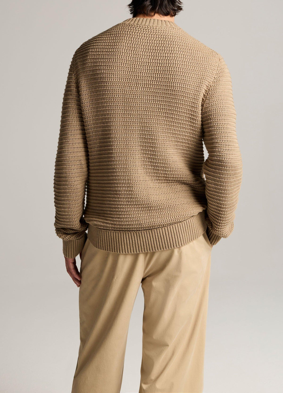 Crafted Texture Cotton-Cashmere Sweater - US 0770