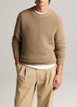 Crafted Texture Cotton-Cashmere Sweater - US 0770