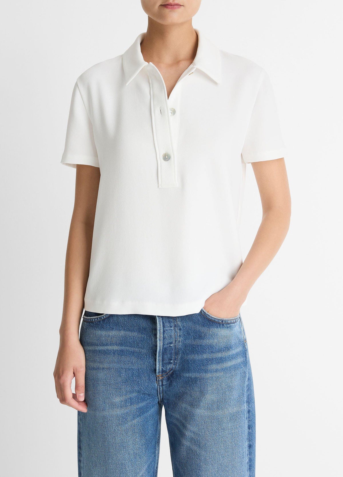 Crepe Polo Shirt - US 7502