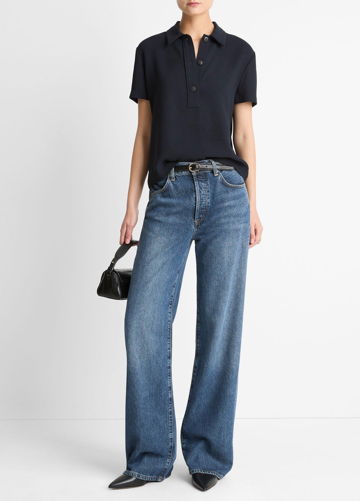 Crepe Polo Shirt - US 0456