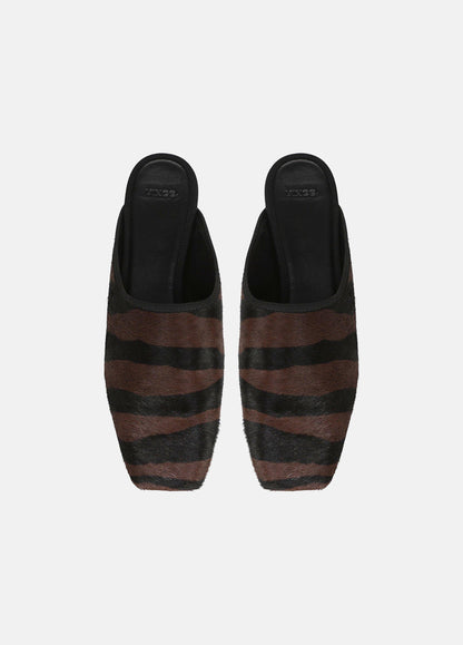 Dakota Animal-Print Calf Hair Mule - US 5181