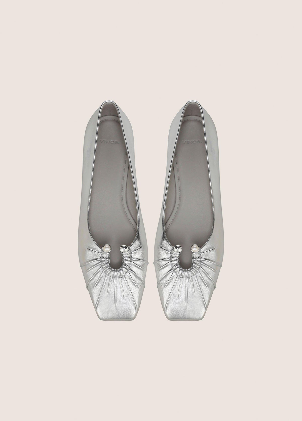 Dany Metallic Leather Flat - US 2400
