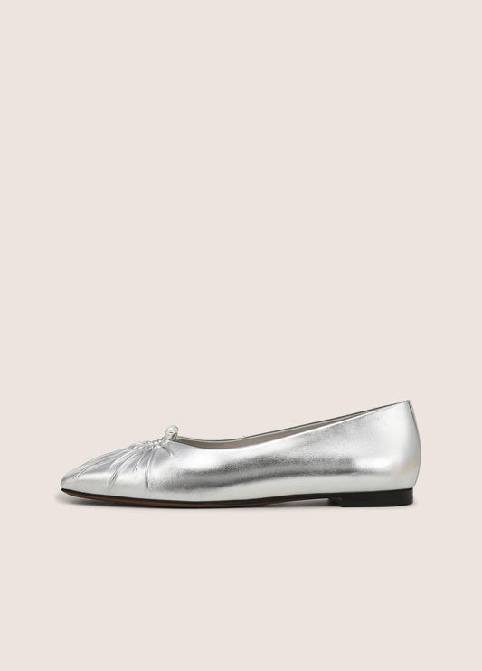 Dany Metallic Leather Flat - US 2400