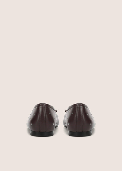 Darla Studded Leather Ballet Flat - US 8682