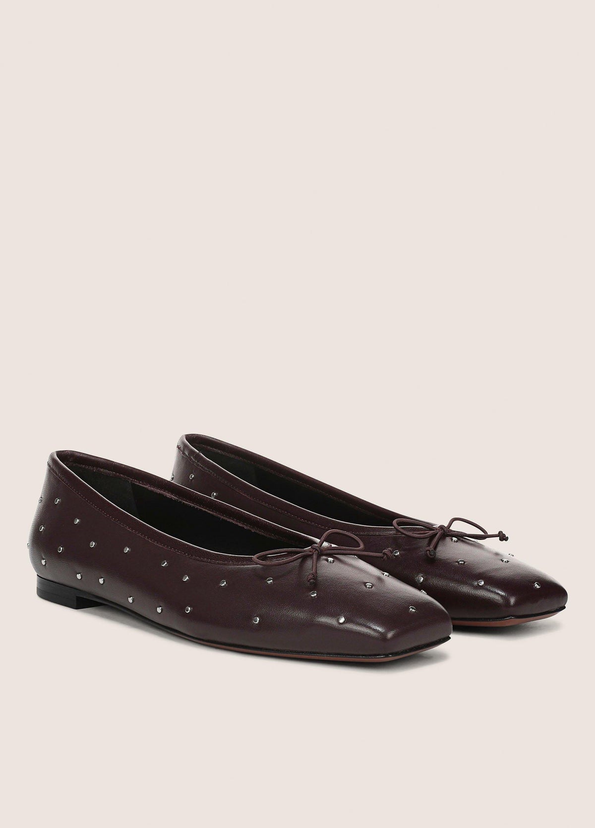 Darla Studded Leather Ballet Flat - US 8682