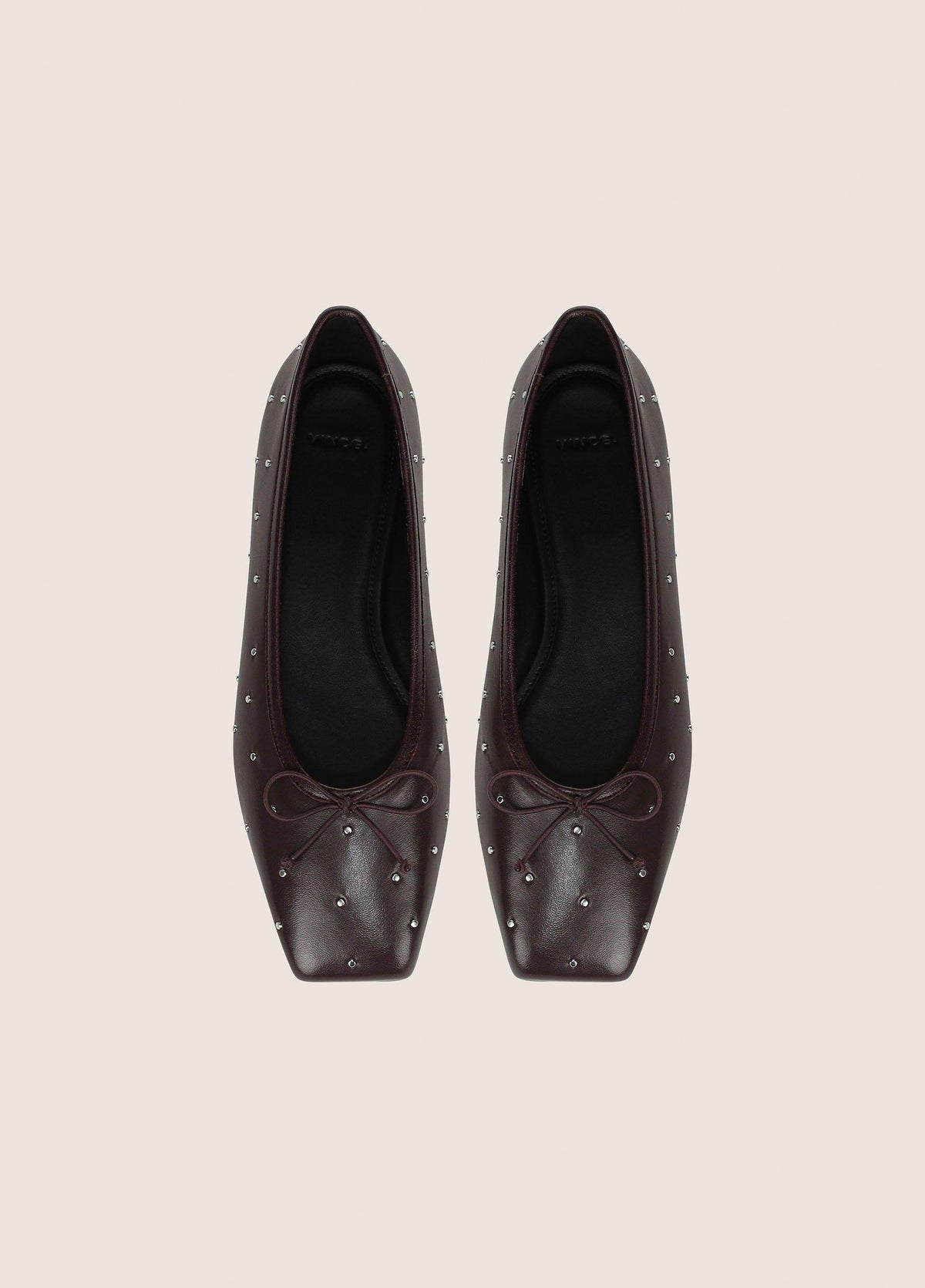 Darla Studded Leather Ballet Flat - US 8682