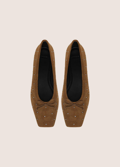 Darla Studded Suede Ballet Flat - US 2543