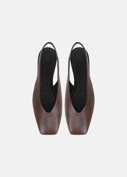 Darlina Leather Slingback Flat - US 7839