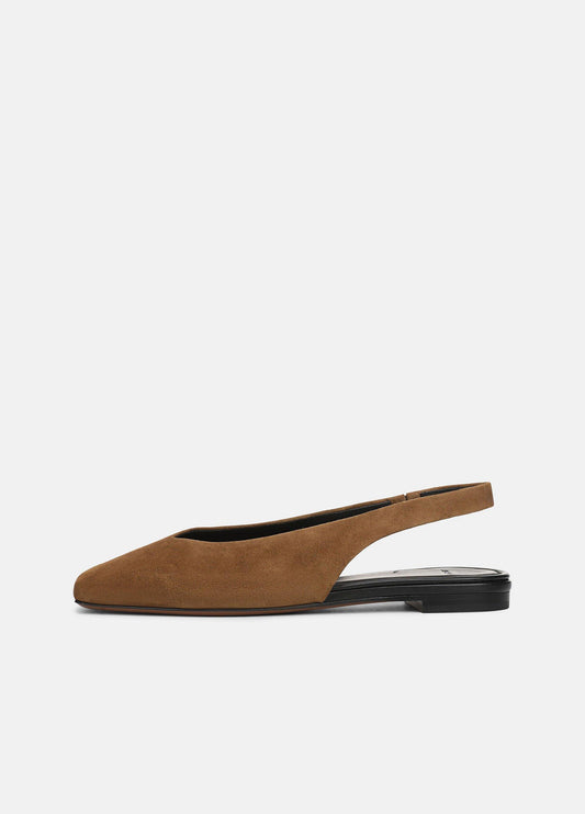 Darlina Suede Mule Slingback Flat - US 8406
