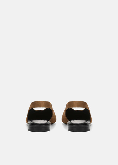 Darlina Suede Mule Slingback Flat - US 8406