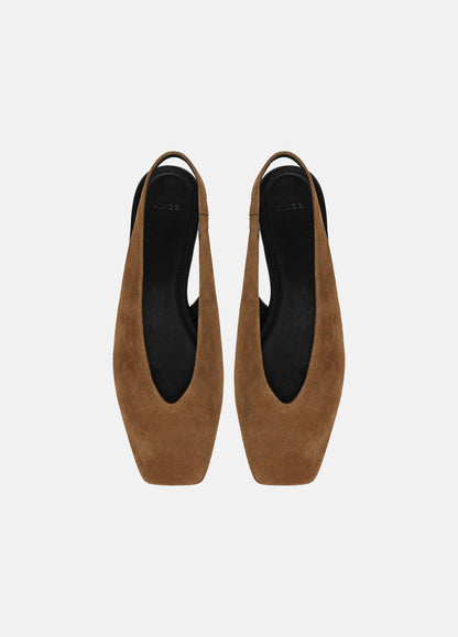 Darlina Suede Mule Slingback Flat - US 8406