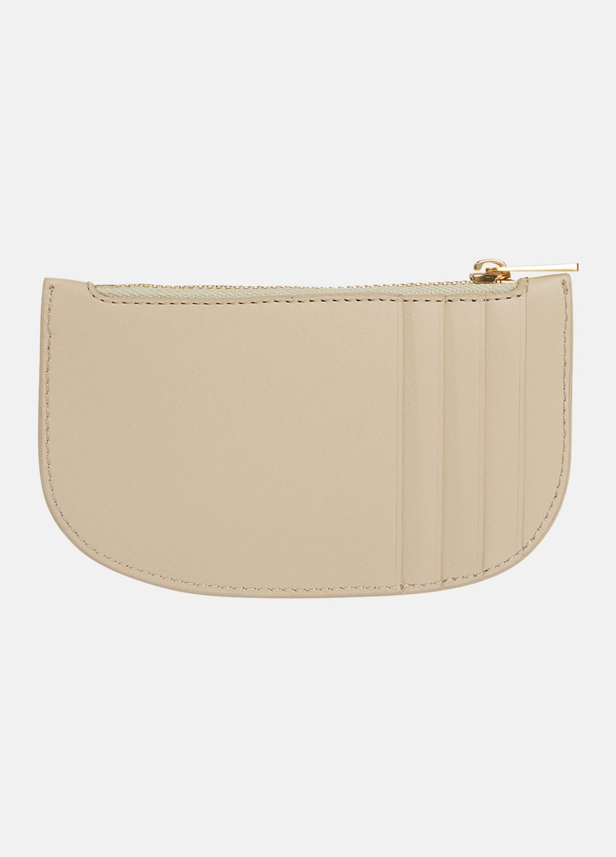 Demma Croc-Embossed Nubuck Leather Half-Moon Cardholder - US 0902