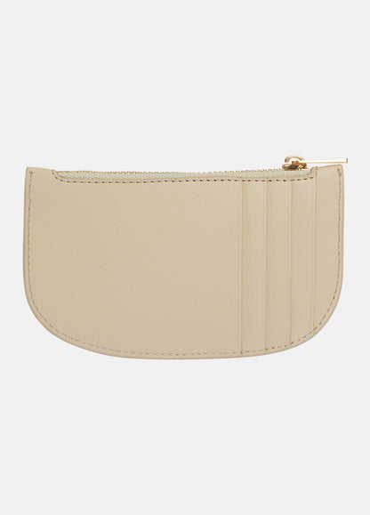 Demma Croc-Embossed Nubuck Leather Half-Moon Cardholder - US 0902