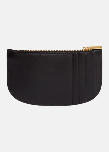 Demma Nappa Leather Half-Moon Cardholder - US 9189