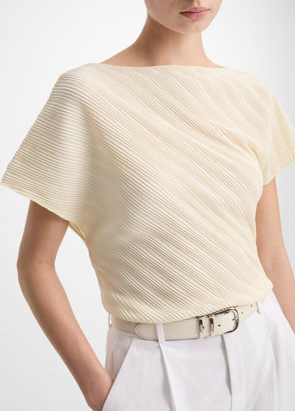 Diagonal Pleated Top - US 8184