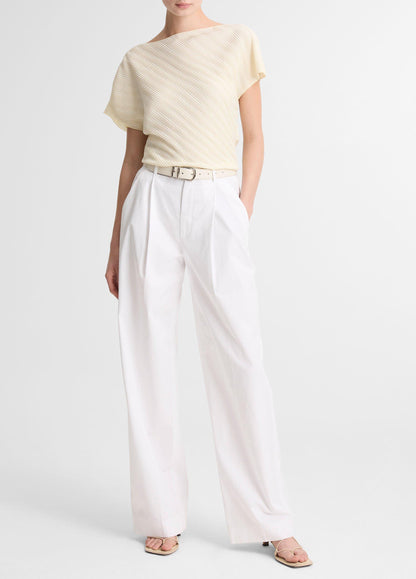 Diagonal Pleated Top - US 8184