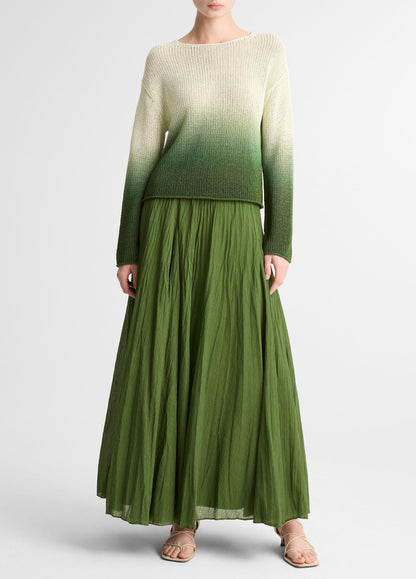 Dip-Dye Italian Coated Cotton-Blend Sweater - US 3970