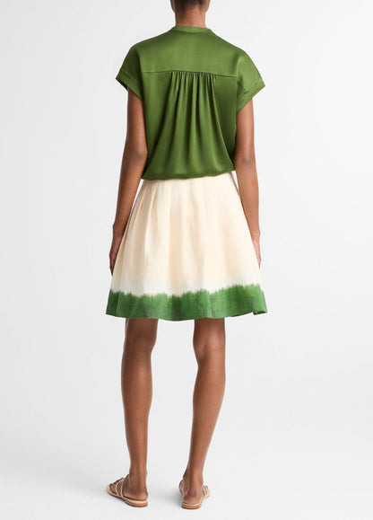 Dip-Dye Pleated Skirt - US 0900