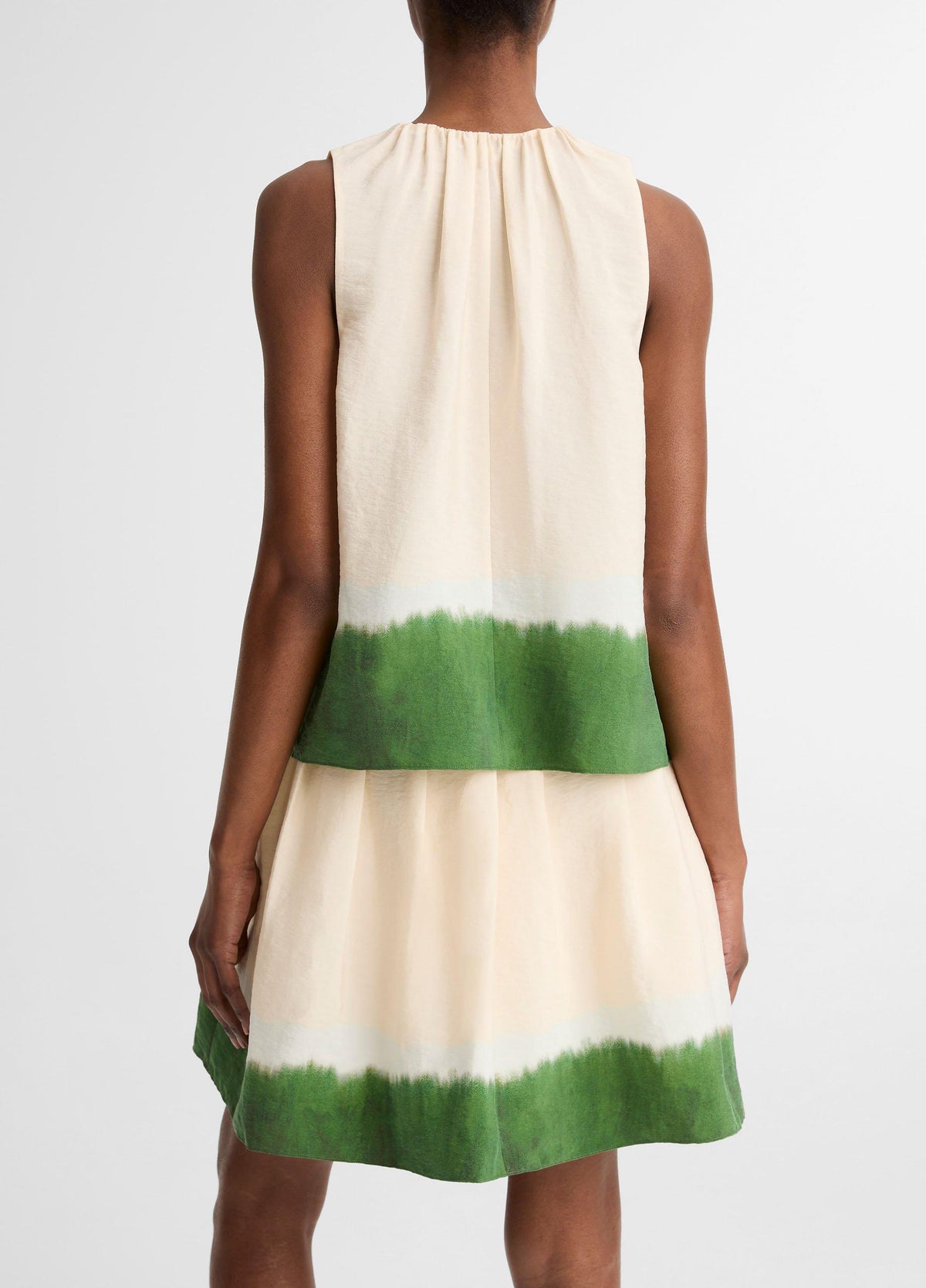Dip-Dye Sleeveless A-Line Top - US 5037