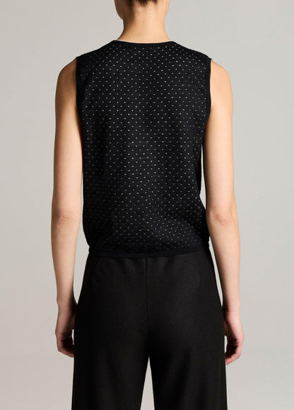 Dotted Wool-Blend Shell - US 6582