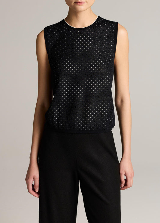 Dotted Wool-Blend Shell - US 6582