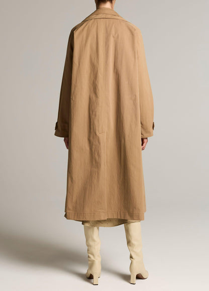 Double-Collar Cotton-Blend Trench Coat - US 9615