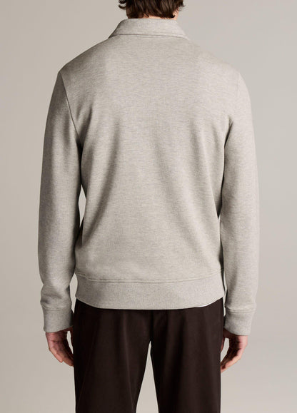 Double-Knit Piqué Zip Polo Pullover - US 3485