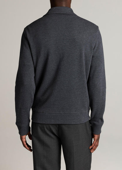 Double-Knit Piqué Zip Polo Pullover - US 6411