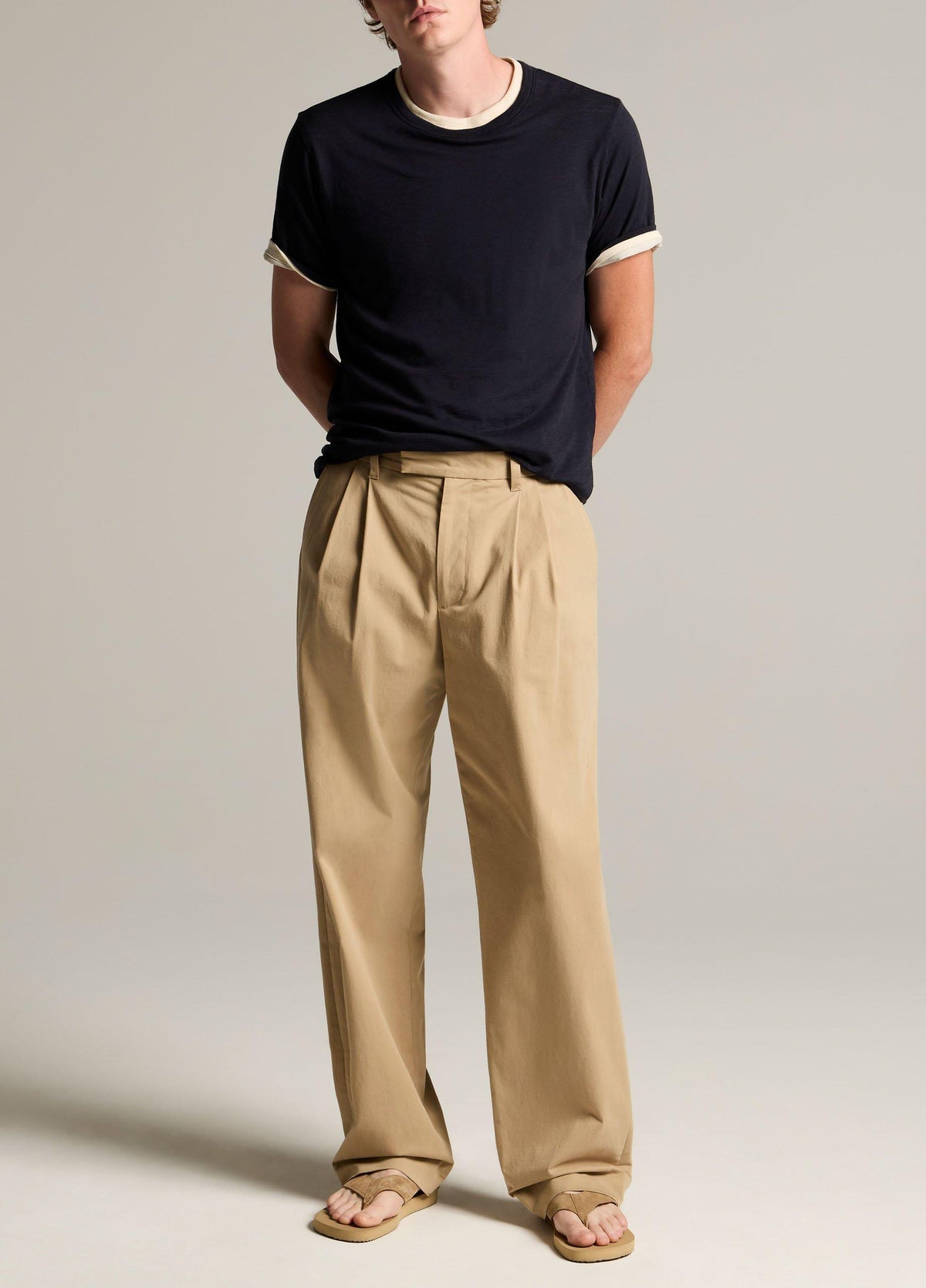 Double-Layer Pima Cotton T-Shirt - US 4842