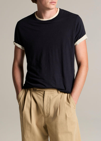 Double-Layer Pima Cotton T-Shirt - US 4842
