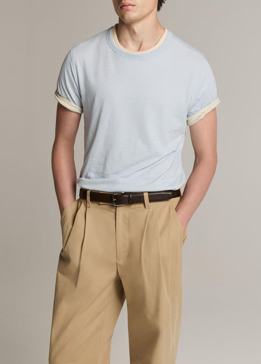 Double-Layer Pima Cotton T-Shirt - US 4123