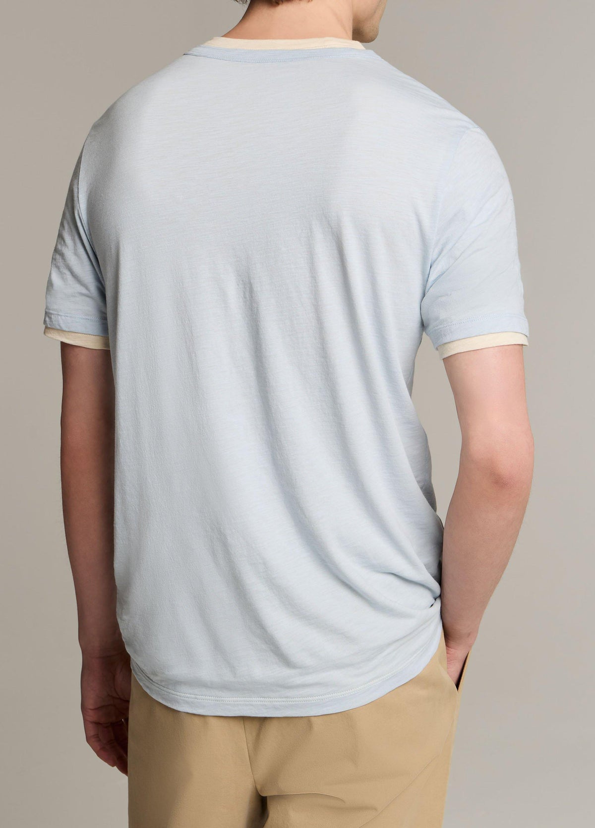 Double-Layer Pima Cotton T-Shirt - US 4123