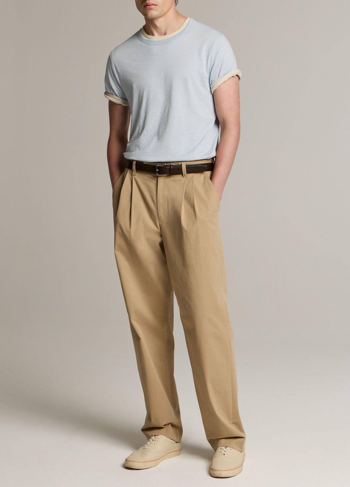 Double-Layer Pima Cotton T-Shirt - US 4123
