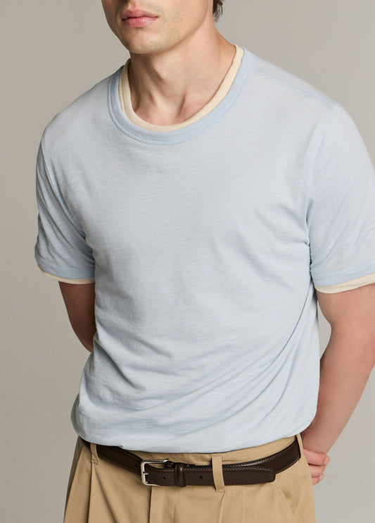 Double-Layer Pima Cotton T-Shirt - US 4123