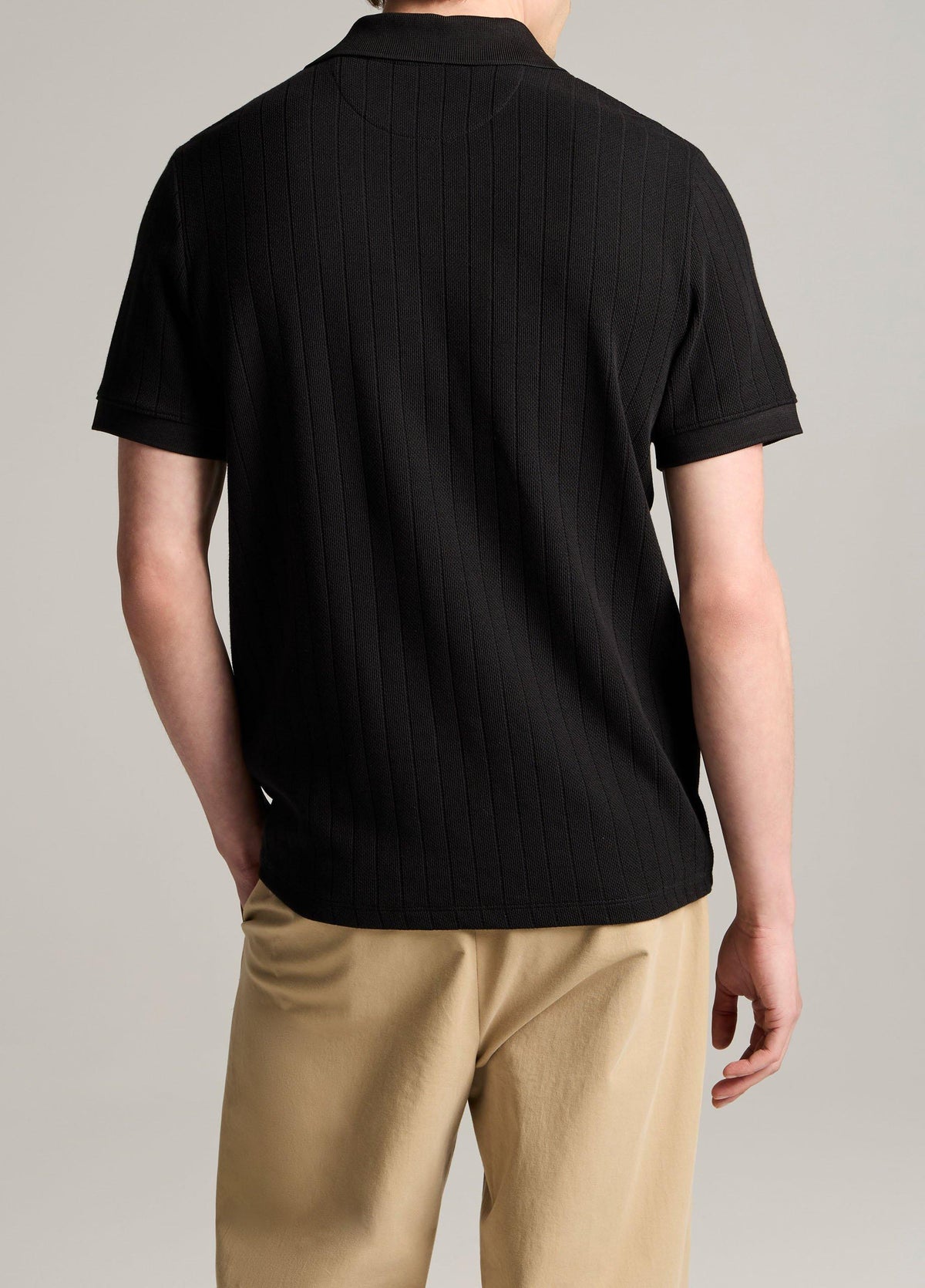 Drop-Needle Stripe Pima Cotton Polo Shirt - US 8827