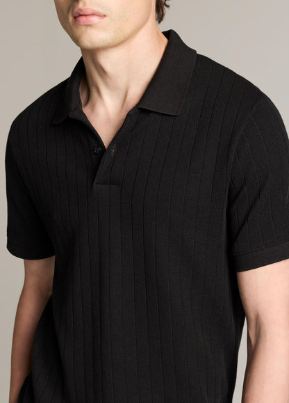 Drop-Needle Stripe Pima Cotton Polo Shirt - US 8827