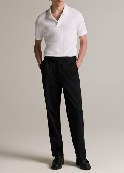 Drop-Needle Stripe Pima Cotton Polo Shirt - US 5913