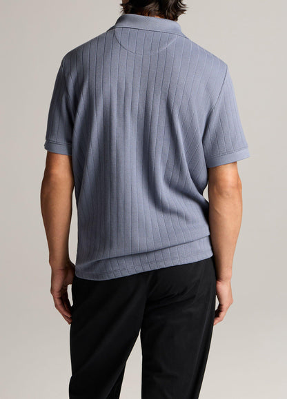 Drop-Needle Stripe Pima Cotton Polo Shirt - US 0378