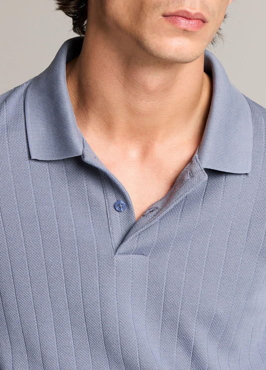 Drop-Needle Stripe Pima Cotton Polo Shirt - US 0378